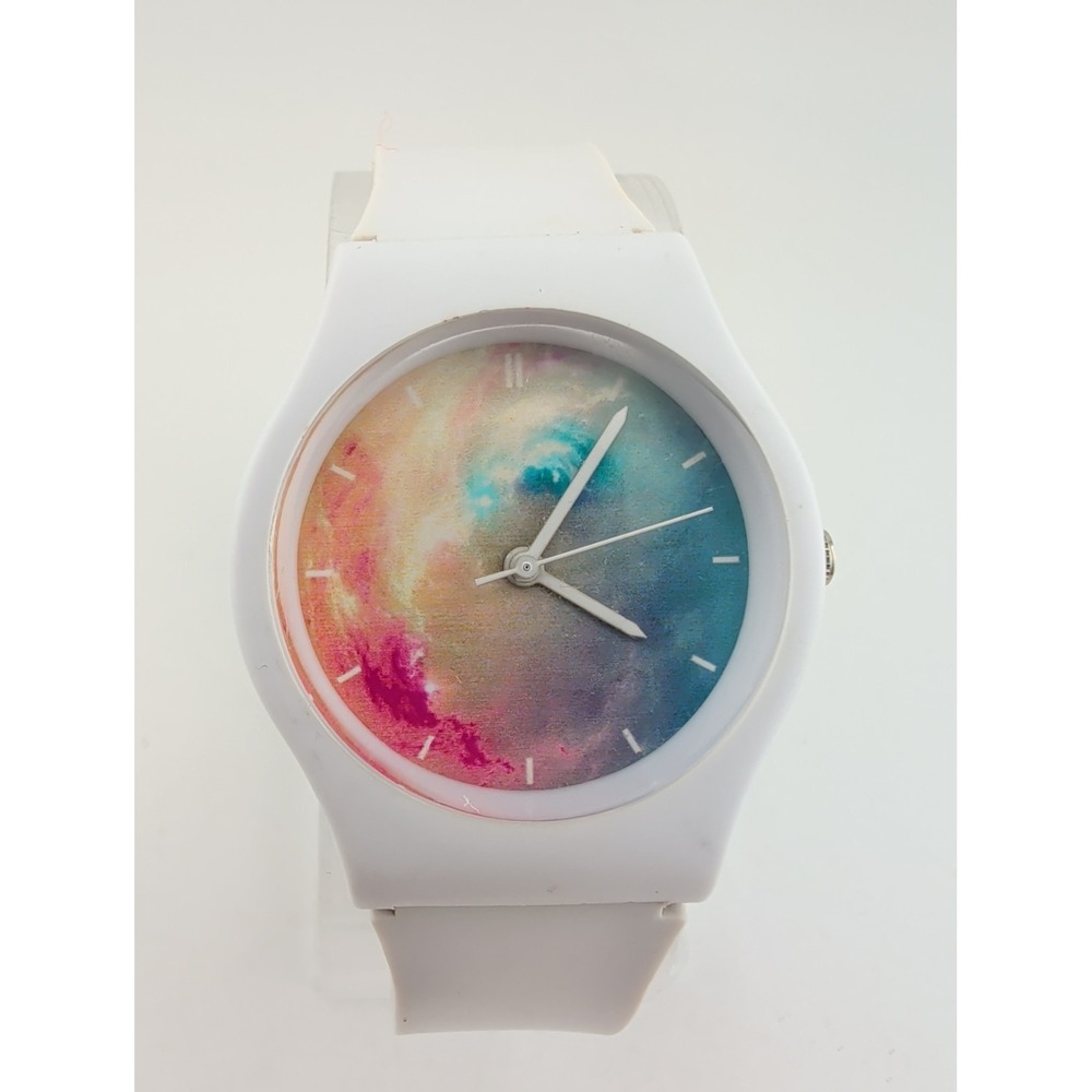 WILLIS for Mini Women's Watch Colorful Dial White Band- New Battery